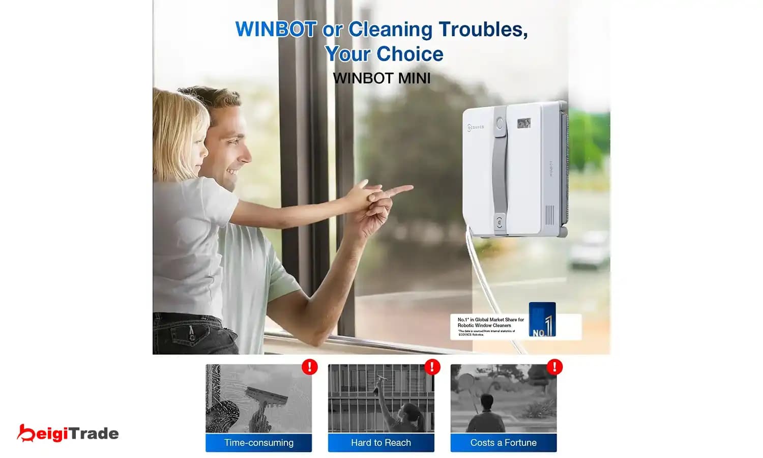 ربات شیشه شوی اکووکس مدل WINBOT MINI — تصویر ۶