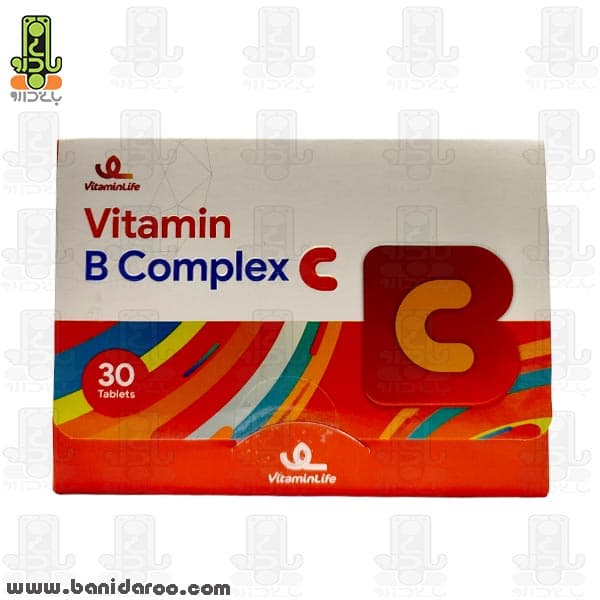 قرص ویتامین ب کمپلکس سی ویتامین لایف 30 عددی Vitamin Life