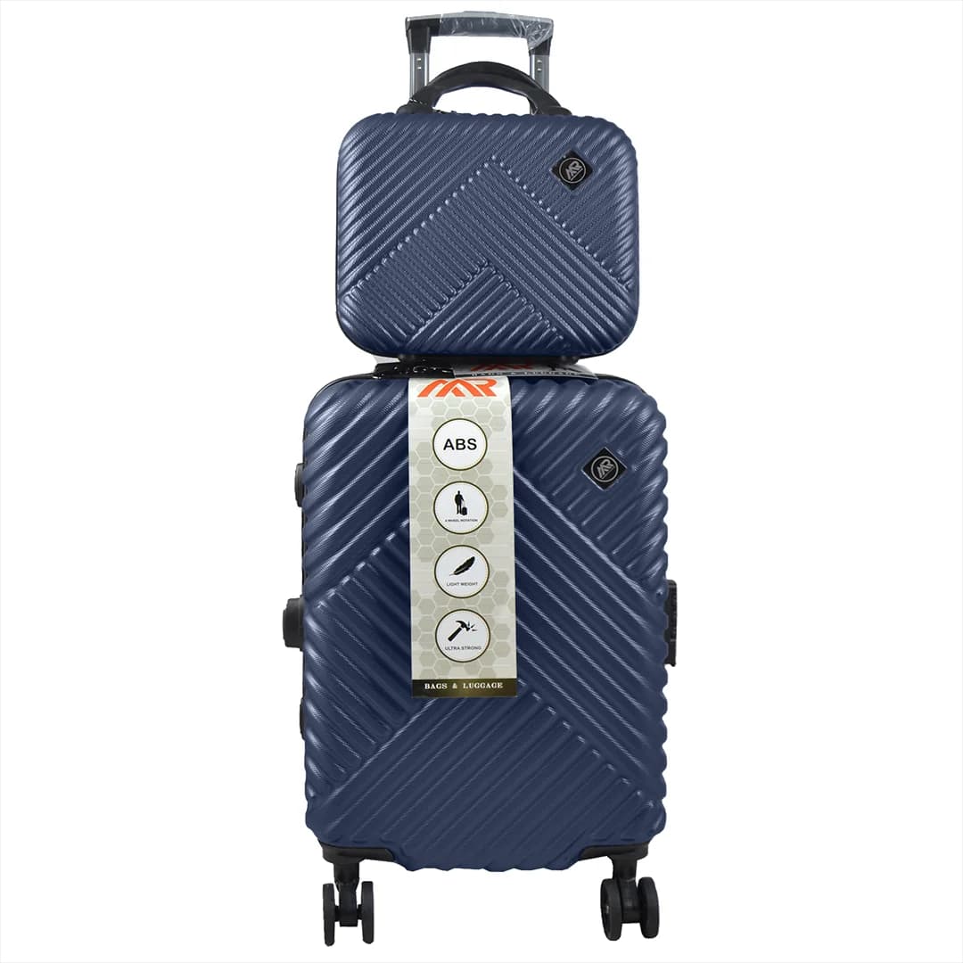 چمدان MR مدل MR-40350-PK سایز کوچک به همراه چمدان لوازم آرایشی — تصویر ۴