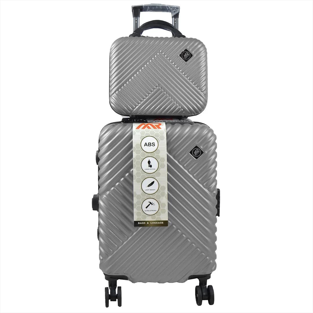 چمدان MR مدل MR-40350-PK سایز کوچک به همراه چمدان لوازم آرایشی — تصویر ۵