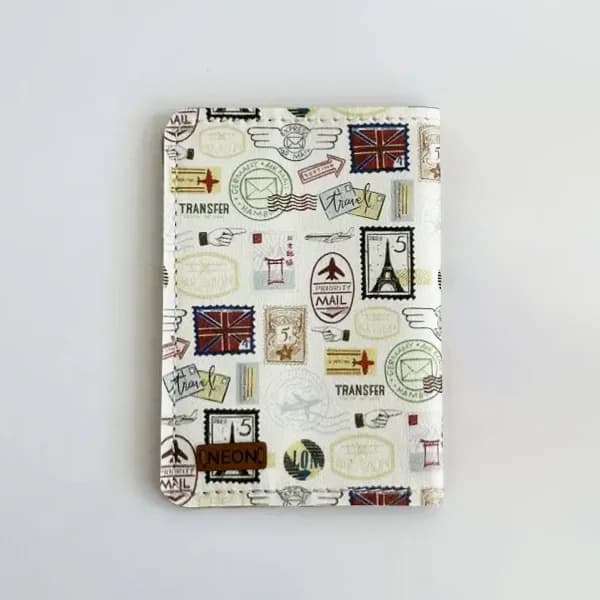 کاور پاسپورت و شناسنامه فانتزی چرم نئون مدل PC102