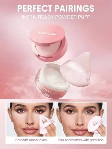 پودر تثبیت کننده آرایش زیر چشم و صورت اینستا ردی شیگلم 7 گرم — تصویر ۴