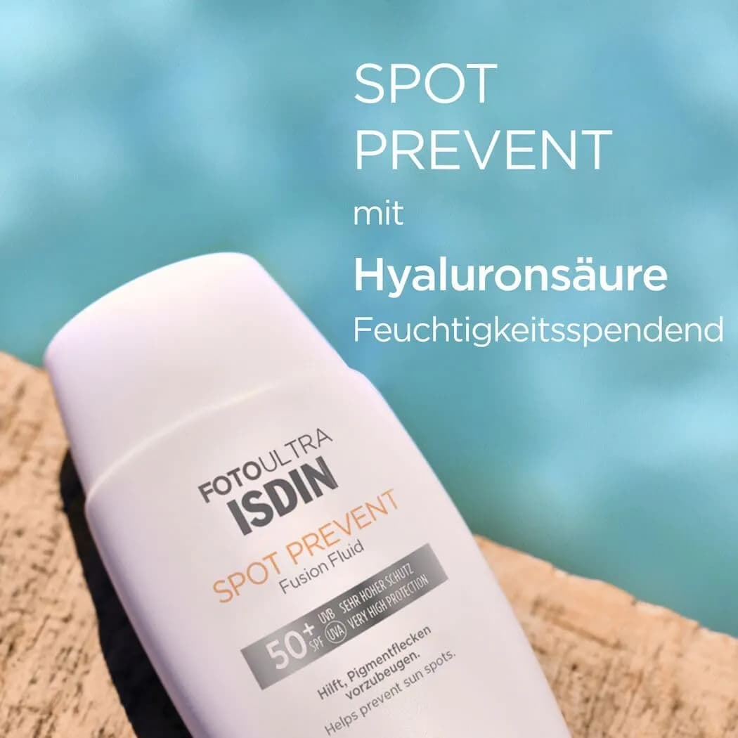 مایع ضد آفتاب روشن کننده فتو اولترا صد اسپات پریونت SPF 50 بی رنگ ایزدین ۵۰ میلی‌لیتر — تصویر ۵