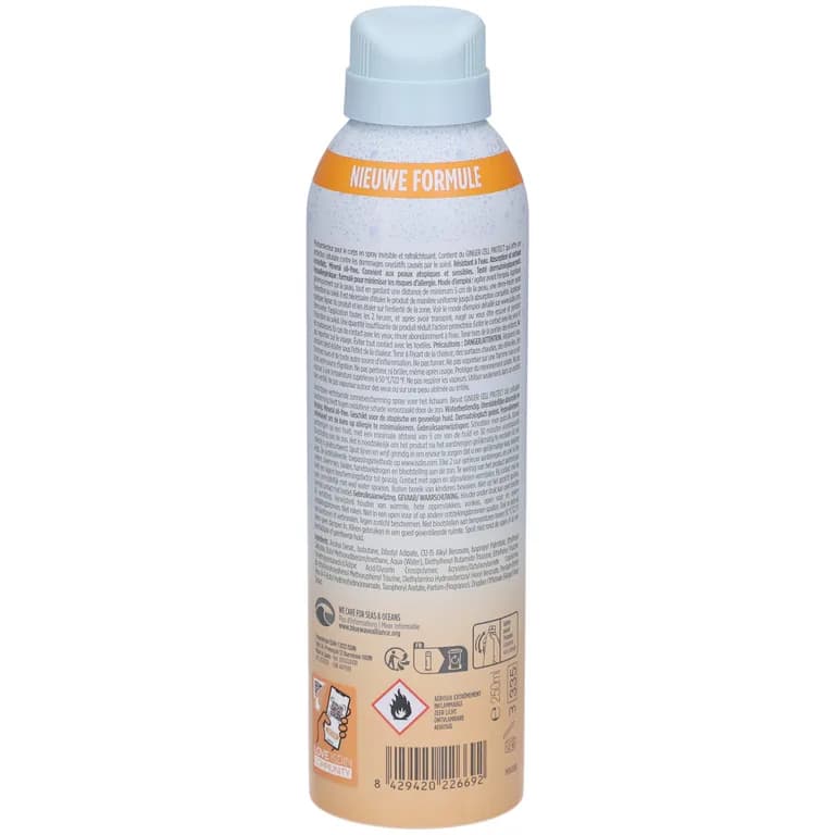 اسپری ضد آفتاب ترنسپرنت وت اسکین SPF 30 بی رنگ ایزدین ۲۵۰ میلی‌لیتر — تصویر ۷