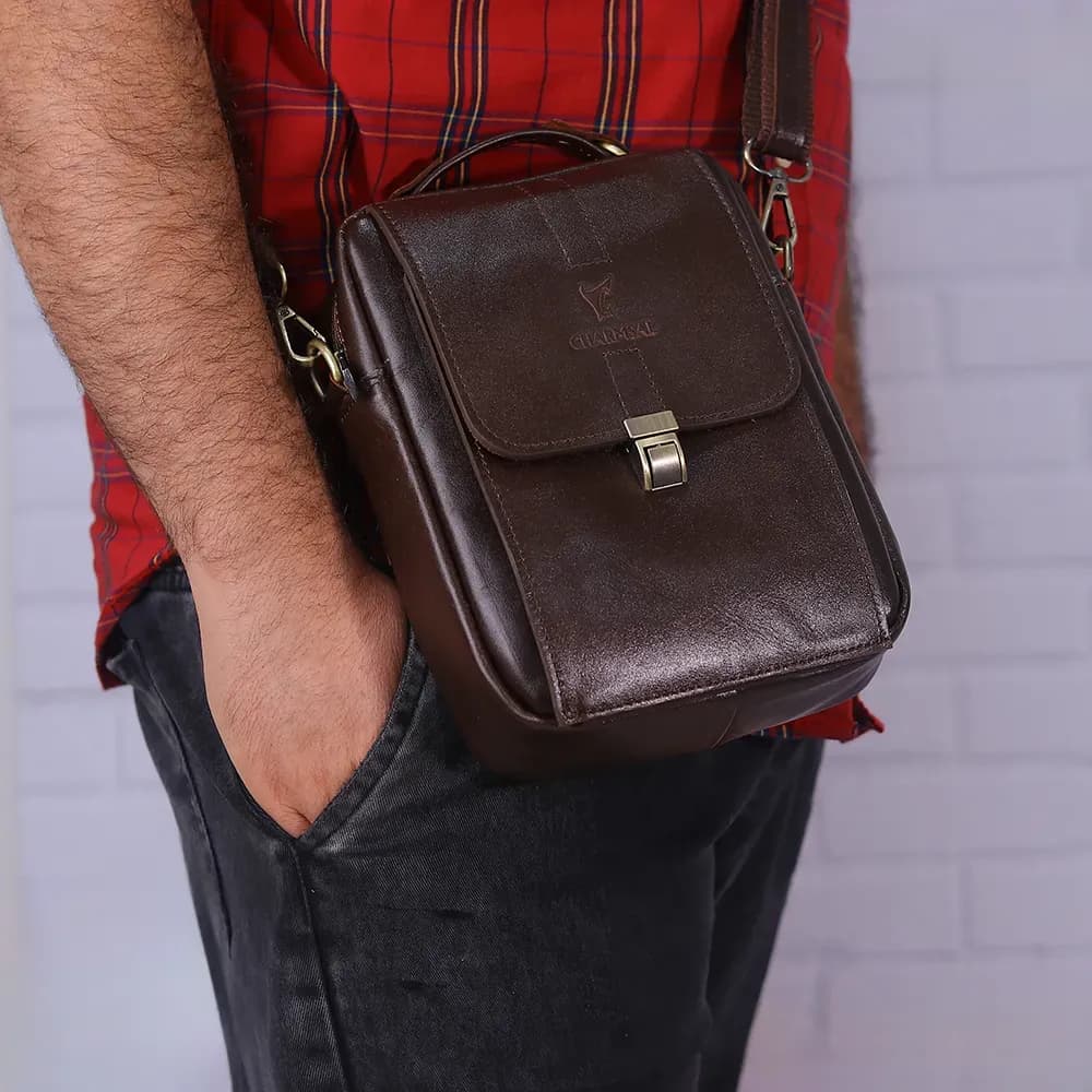 کیف رودوشی چرمسال مدل LBR042-M سایز متوسط — تصویر ۶