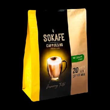 کاپوچینو بدون شکر سوکافه 20 عددی