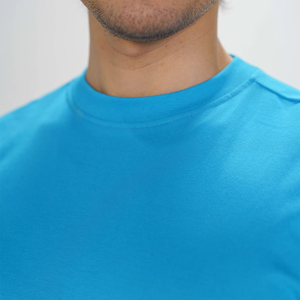 تیشرت آستین کوتاه سرشانه افتاده 100776 — تصویر ۳