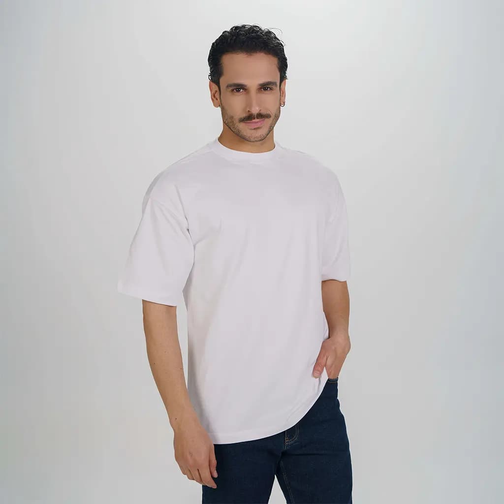 تیشرت آستین کوتاه سرشانه افتاده 100774 — تصویر ۵