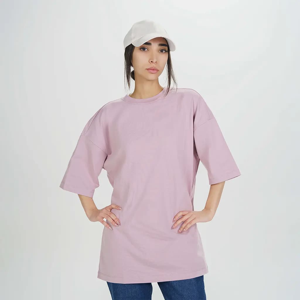 تیشرت آستین کوتاه سرشانه افتاده 100774 — تصویر ۷