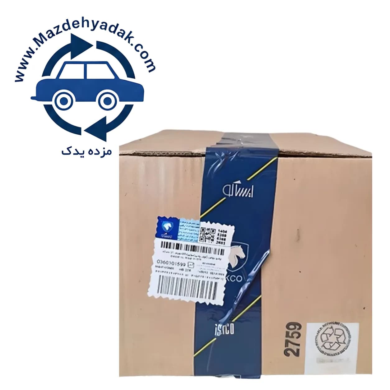 اویل پمپ 21 دندانه ایساکو اصل مناسب پژو 206 تیپ 2 موتور TU3 کد 0360101599 — تصویر ۳