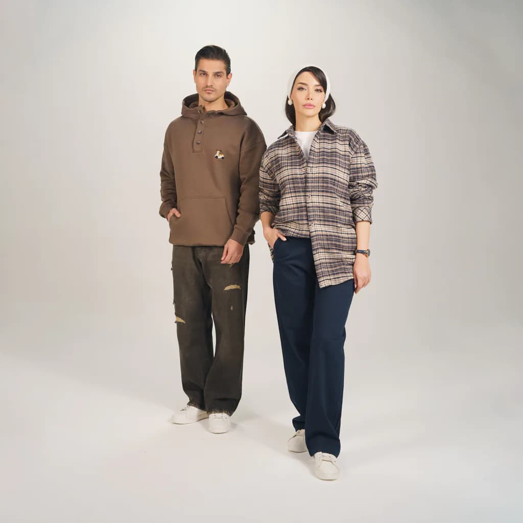 پیراهن مردانه پشمی طرحدار REGULAR پریمو 200719 — تصویر ۷
