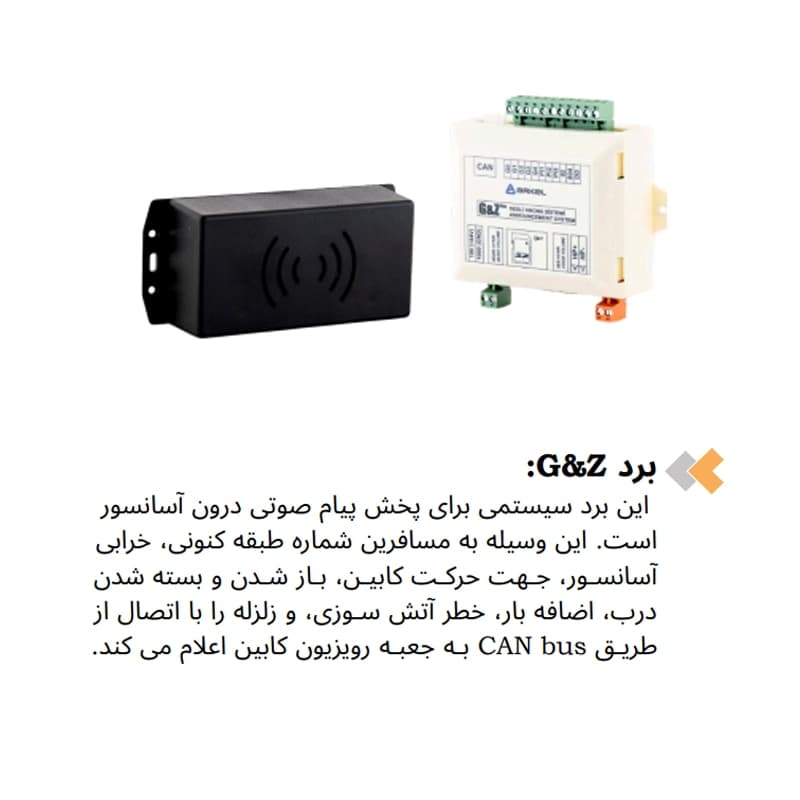 برد G&Z تابلو فرمان آسانسور آرکل — تصویر ۳