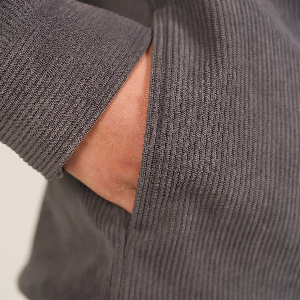 پلیور نیم زیپ مخمل کبریتی LOOSE پریمو 500360 — تصویر ۵