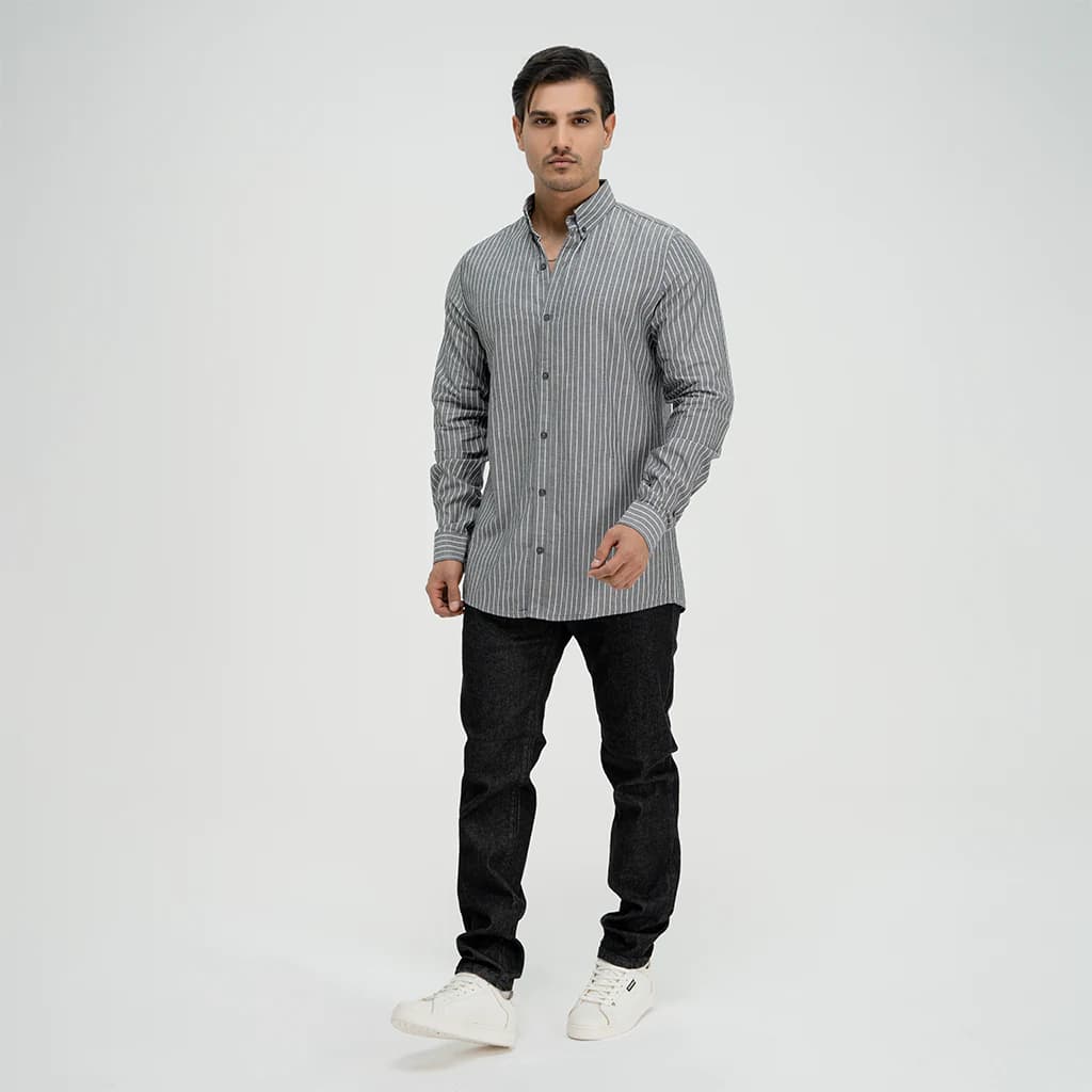 پیراهن مردانه آستین بلند SLIMFIT پریمو 200688 — تصویر ۷