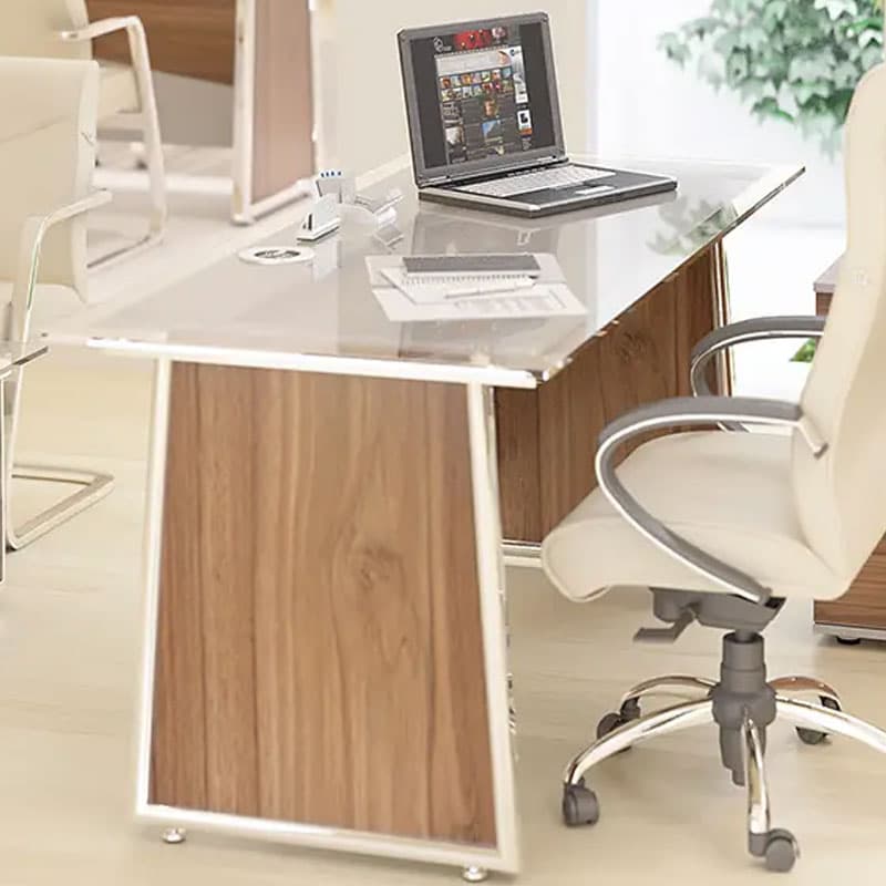میز مدیریتی نوژن مدل راوند کد M4610