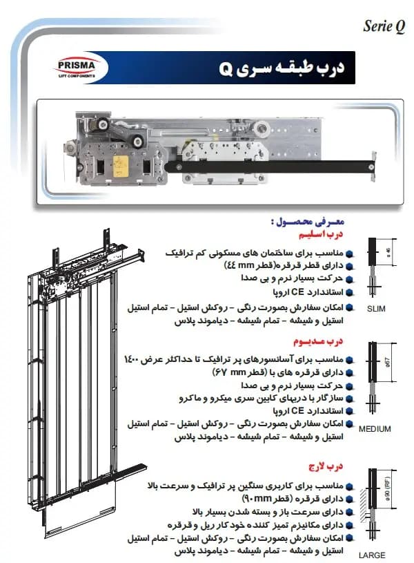 درب اتوماتیک آسانسور طبقه 80 دولته پریسما pirisma — تصویر ۹