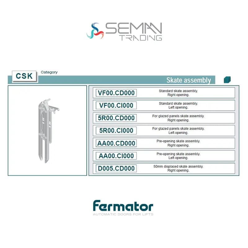 قفل درب آسانسور فرماتور Fermator — تصویر ۹