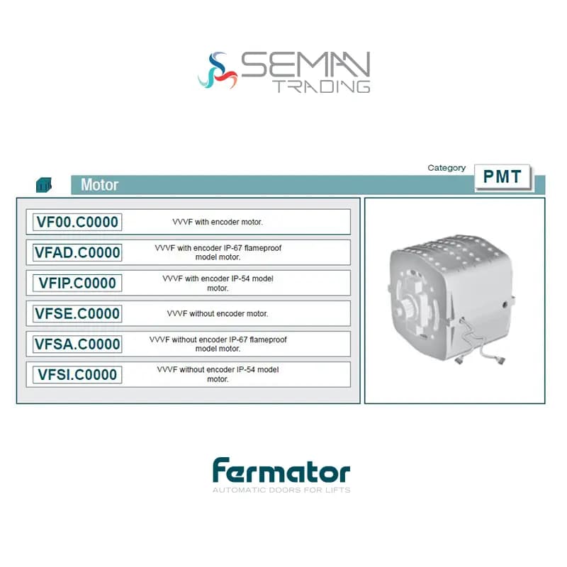 موتور سردرب آسانسور فرماتور Fermator — تصویر ۳
