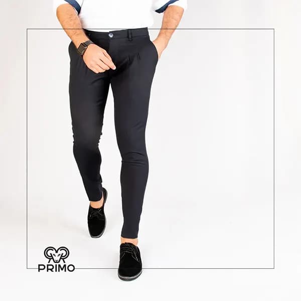 شلوار پارچه فاستونی مردانه مدل ساده 3158 — تصویر ۹