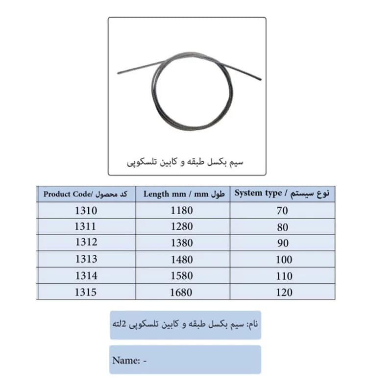 سیم بکسل طبقه و کابین تلسکوپی 2 لته درب آسانسور سماتیک — تصویر ۳