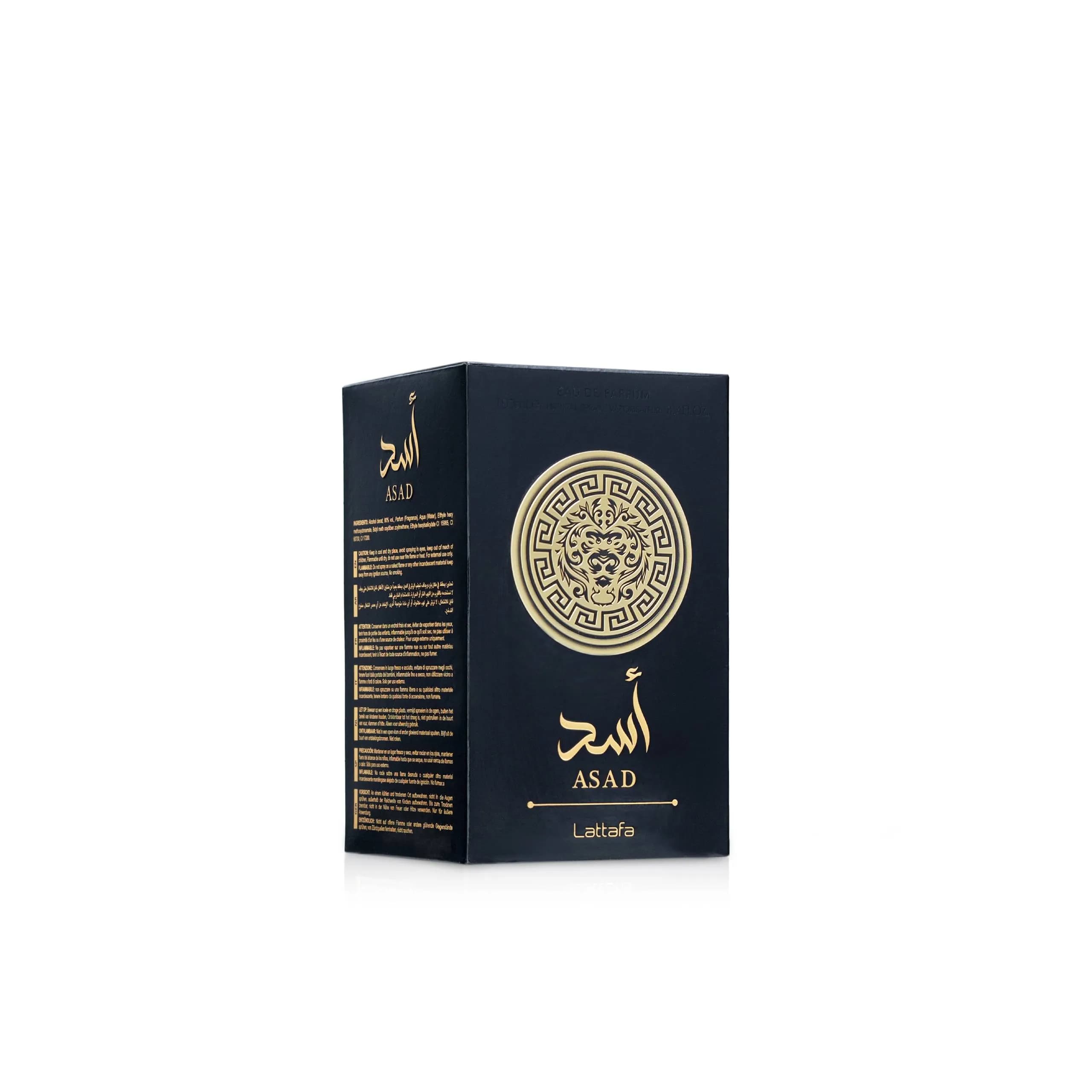 عطر لطافه اسد 100 میل | Lattafa Asad Eau De Parfum — تصویر ۳