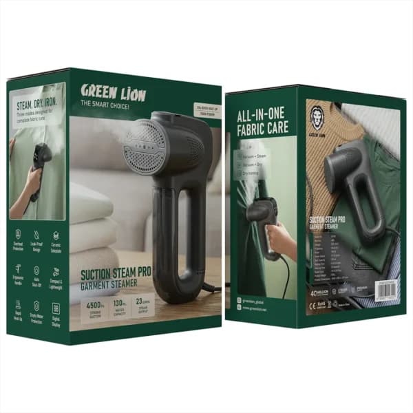 اتو بخار گرین لاین Suction Steam Pro مشکی GNBX150STMrbk — تصویر ۶