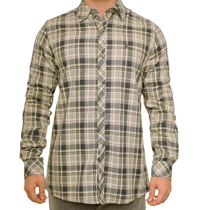پیراهن مردانه آستین بلند چهارخانه پریمو 200600 — تصویر ۱۰