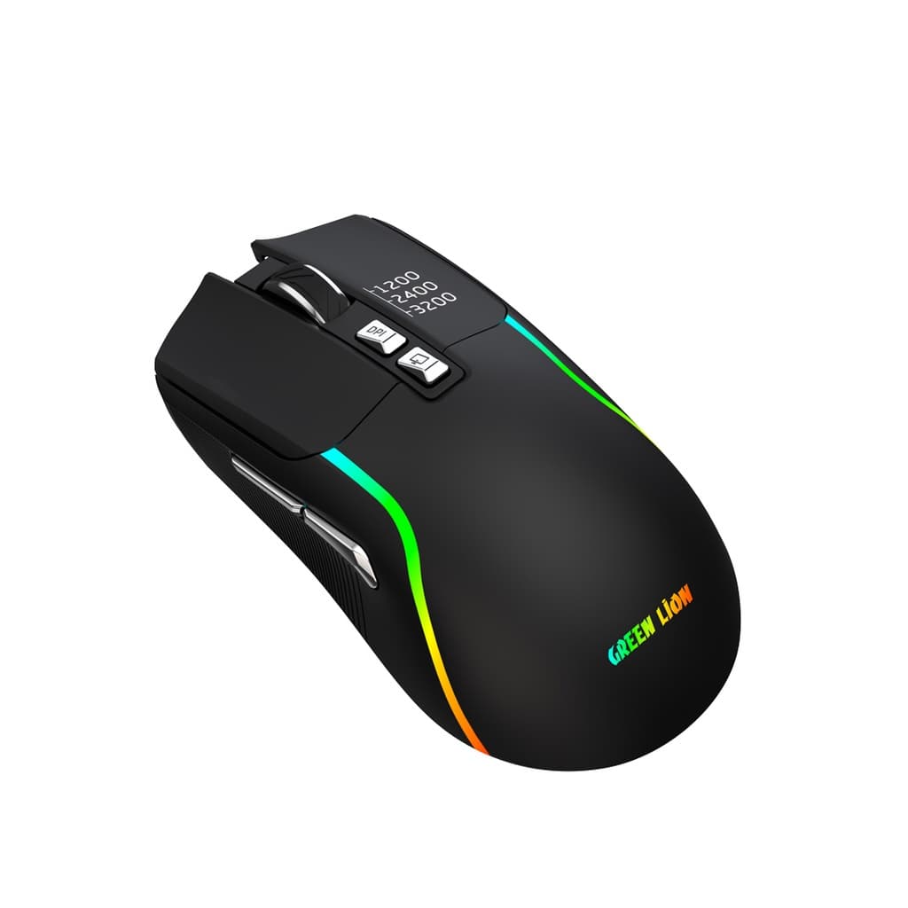 ماوس گیمینگ شارژی Green Lion RGB GNRM5RGMSEBK | مدل Rechargeable Wireless Gaming Mouse