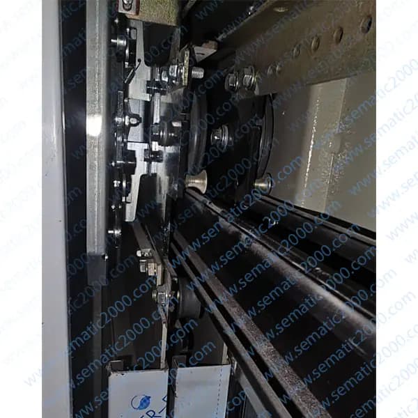 قرقره بزرگ کالسکه درب آسانسور حریری قرقره 76mm یا قرقره 8 پر — تصویر ۳