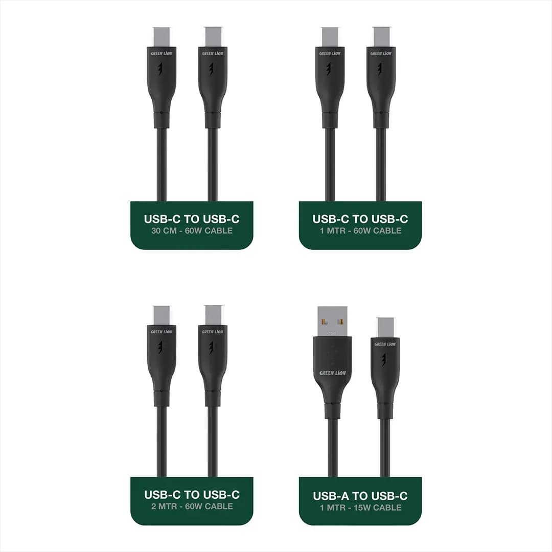 کابل چندکاره Green Lion 4-in-1 Combo | کابل همه‌کاره شارژ و دیتا 4 در 1 GN4N1CCOMBO — تصویر ۴