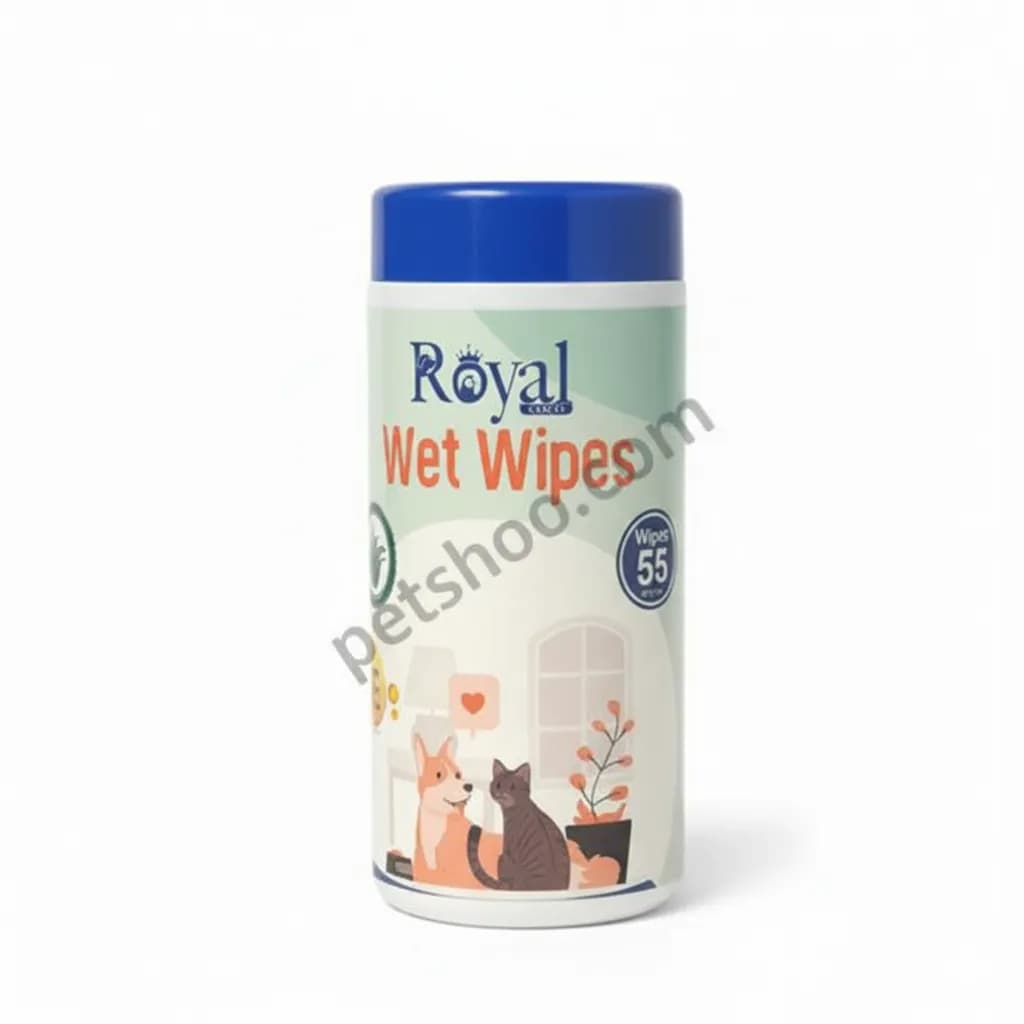 دستمال مرطوب سگ و گربه رویال (Royal) — تصویر ۳