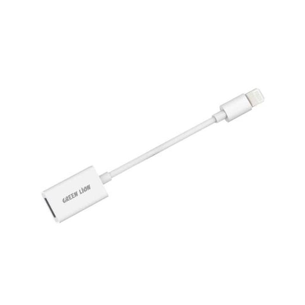 مبدل اوتی‌جی لایتنینگ به یو اس بی گرین لاین ا Green Multi-Function OTG Lightning to USB Camera Adapter GNMFOTG