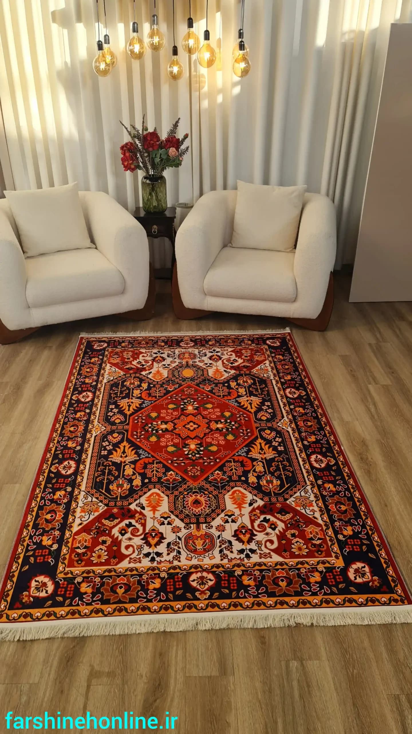 فرشینه سنتی طرح قشقایی — تصویر ۱۰