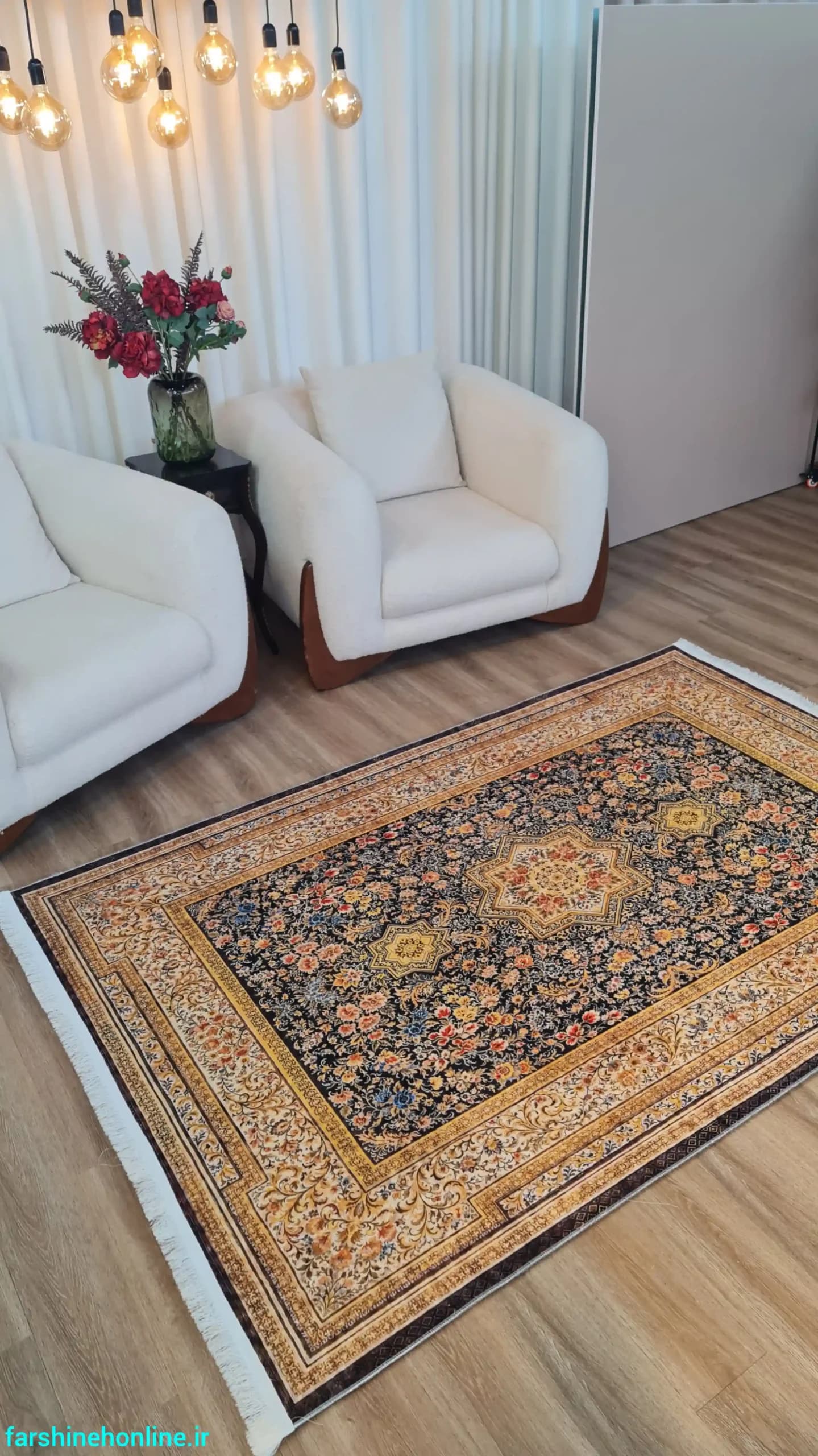 فرشینه مدرن طرح مدالیون — تصویر ۳