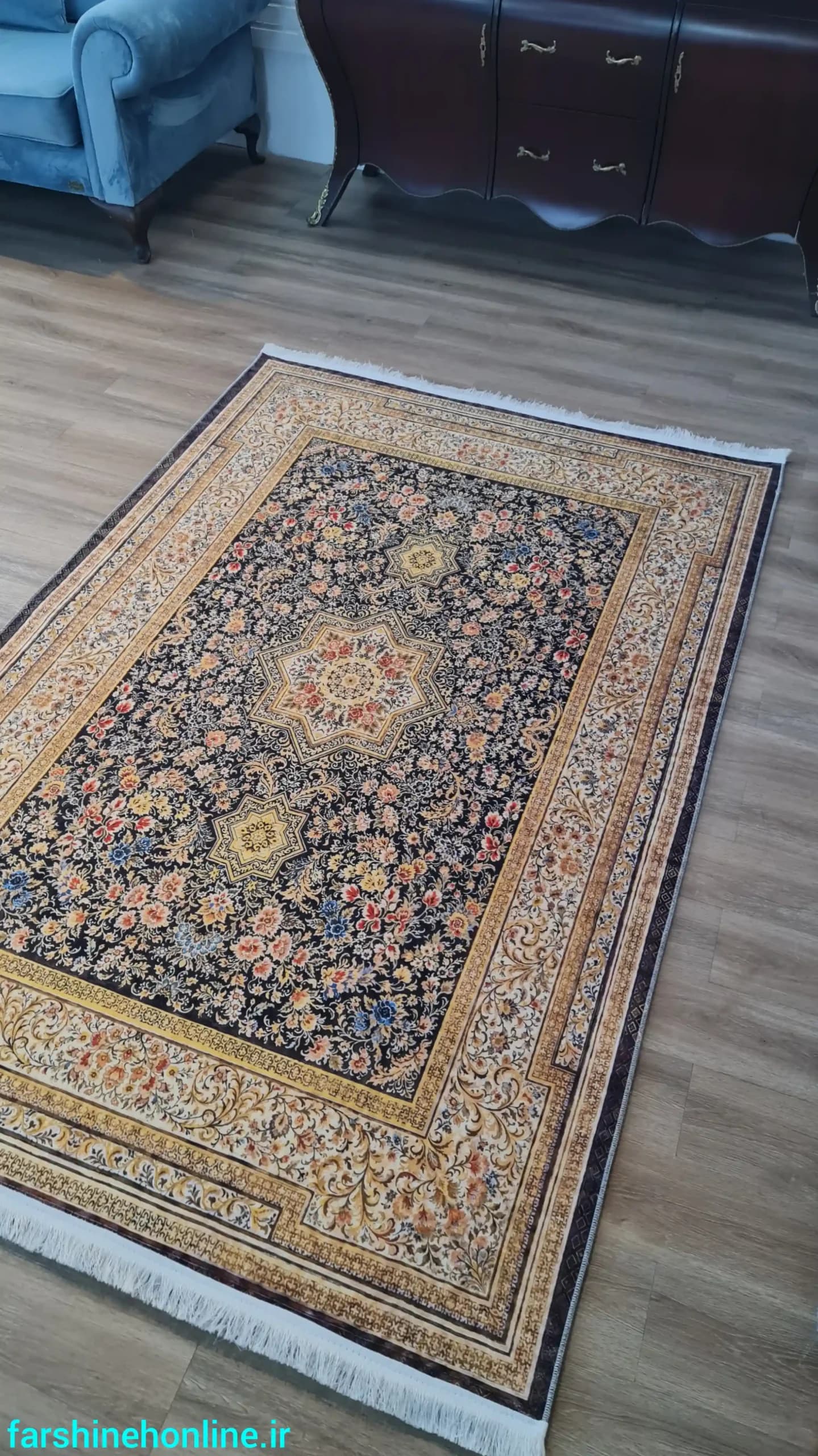 فرشینه مدرن طرح مدالیون — تصویر ۵