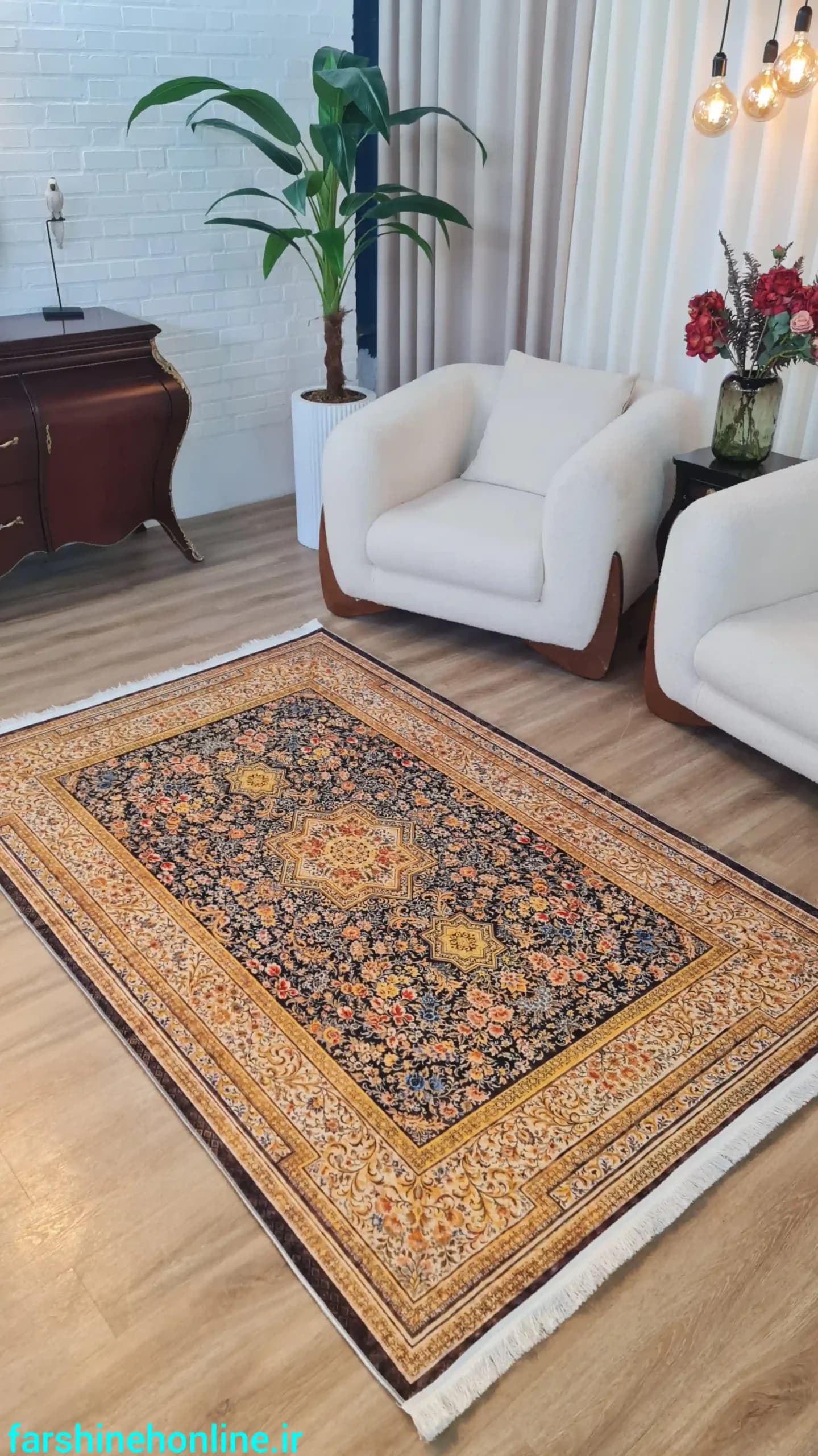فرشینه مدرن طرح مدالیون — تصویر ۱۲