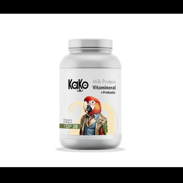 پودر مولتی ویتامین ومینرال پرندگان زینتی کاکو مدل تاپ بیست Kako Vitamineral Powder وزن 200 گرم