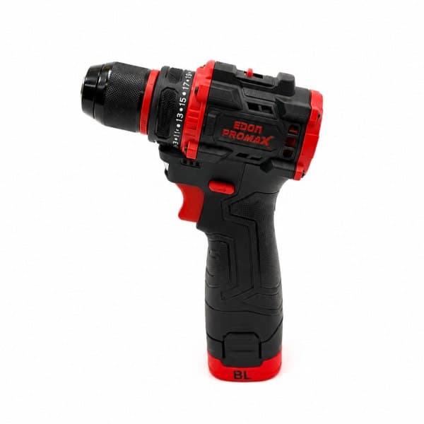 دریل شارژی صنعتی ادون پرومکس قرمز 18 ولت دو باتری مدل EMP-18BL — تصویر ۷