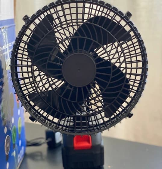 پنکه تمام فلزی شارژی 2 باطری Fan lithium 48V — تصویر ۷