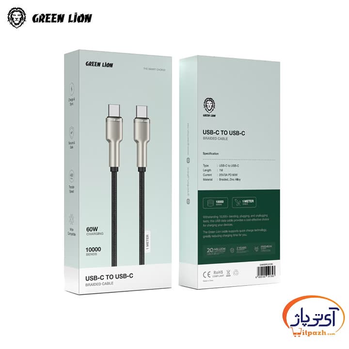 کابل دو سر Type-C اپل 60W طول 1 متر — تصویر ۷