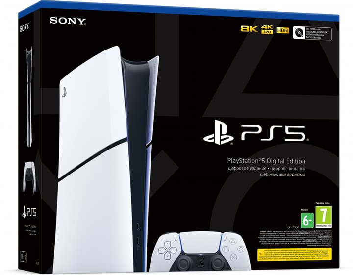 کنسول بازی PlayStation 5 Slim نسخه دیجیتال ریجن آسیا ظرفیت 1 ترابایت اپن باکس تک دسته و فول بازی — تصویر ۶