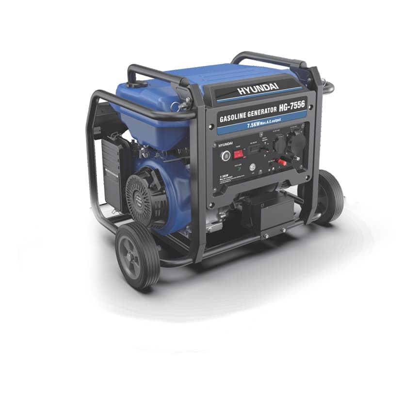 موتور برق دو چرخ 7.5 کیلو وات هیوندای مدل HG-7556PRO (ATS+ریموت‌دار)