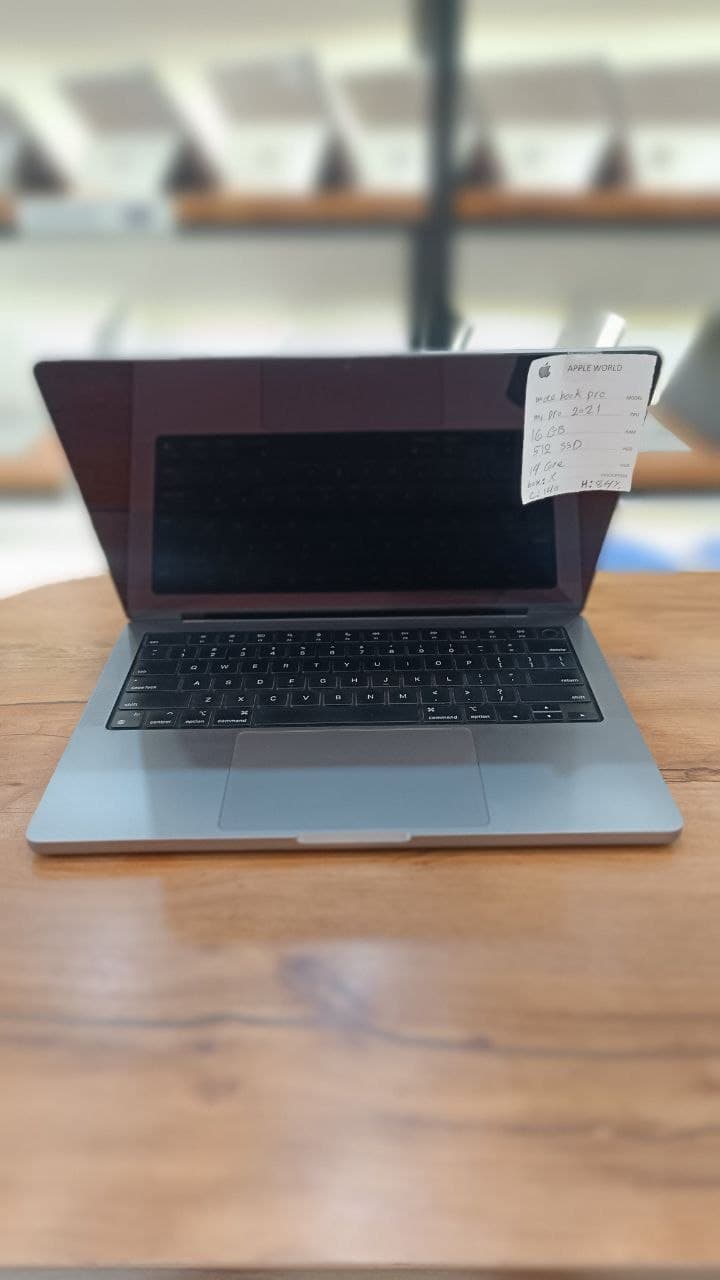 مک بوک پرو M1 pro مدل 2021 16/512 سایز 14 اینچ خاکستری