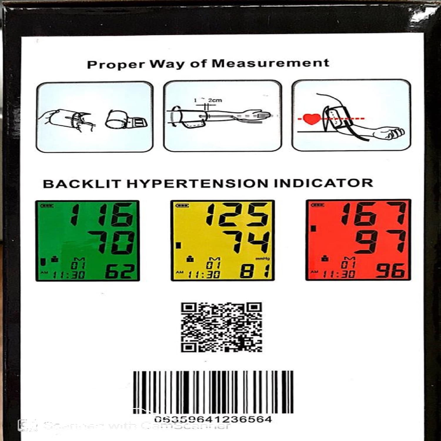 فشارسنج دیجیتال بازویی کابانا مدل BP101W — تصویر ۶