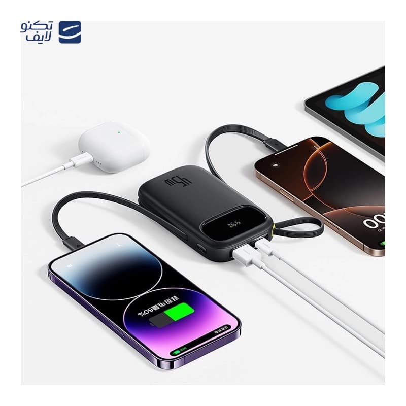 پاوربانک باسئوس مدل EnerFill FC31 Qpow 3 45W ظرفیت 20000 میلی آمپر ساعت — تصویر ۲