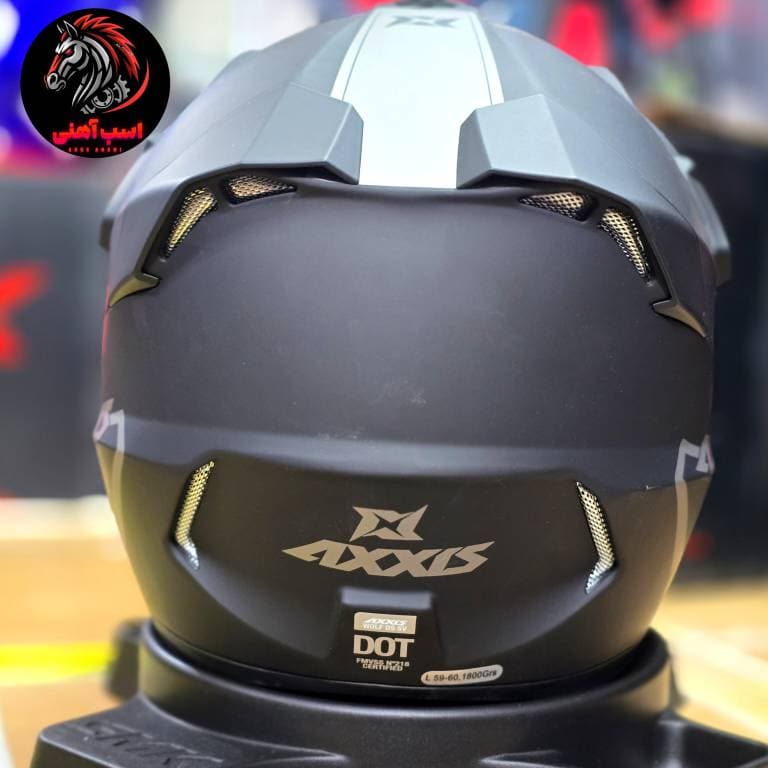 کلاه کاسکت اندرو /آفرود اکسیس AXXIS Wolf DS Solid 1 مشکی مات — تصویر ۴