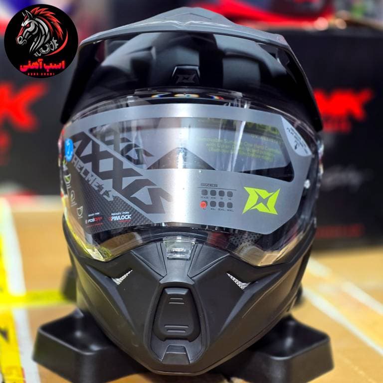 کلاه کاسکت اندرو /آفرود اکسیس AXXIS Wolf DS Solid 1 مشکی مات — تصویر ۵