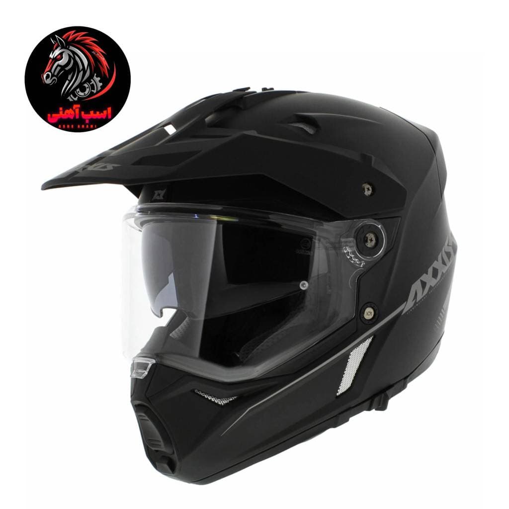کلاه کاسکت اندرو /آفرود اکسیس AXXIS Wolf DS Solid 1 مشکی مات