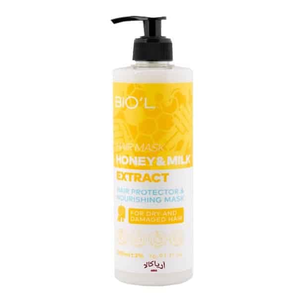 ماسک مو شیر و عسل بیول Biol Honey And Milk Hair Mask