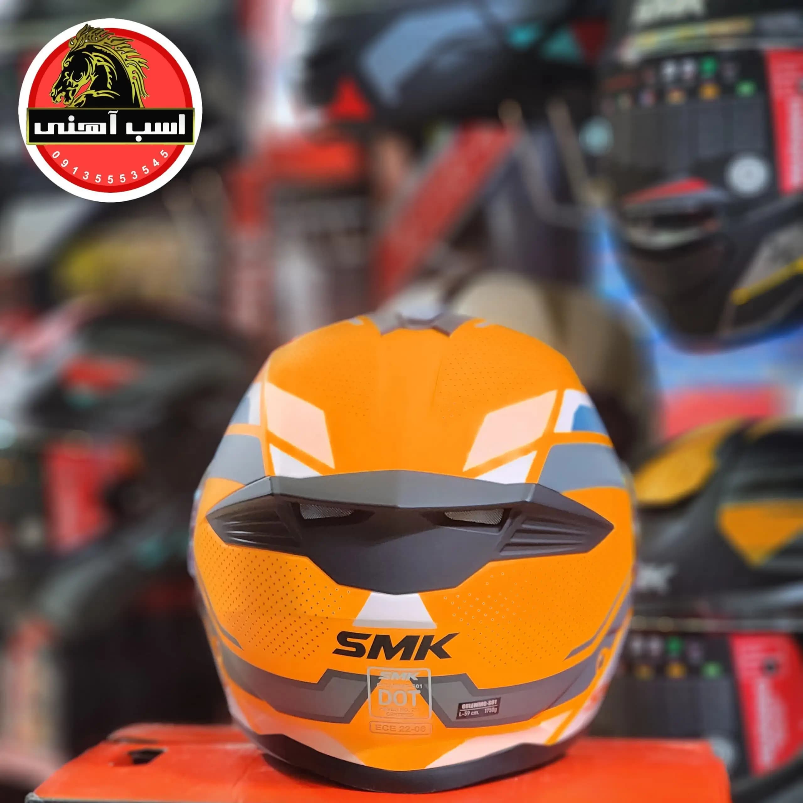 کلاه کاسکت فک متحرک گالوینگ SMK مدل GULLWING SUPERTOUR — تصویر ۳